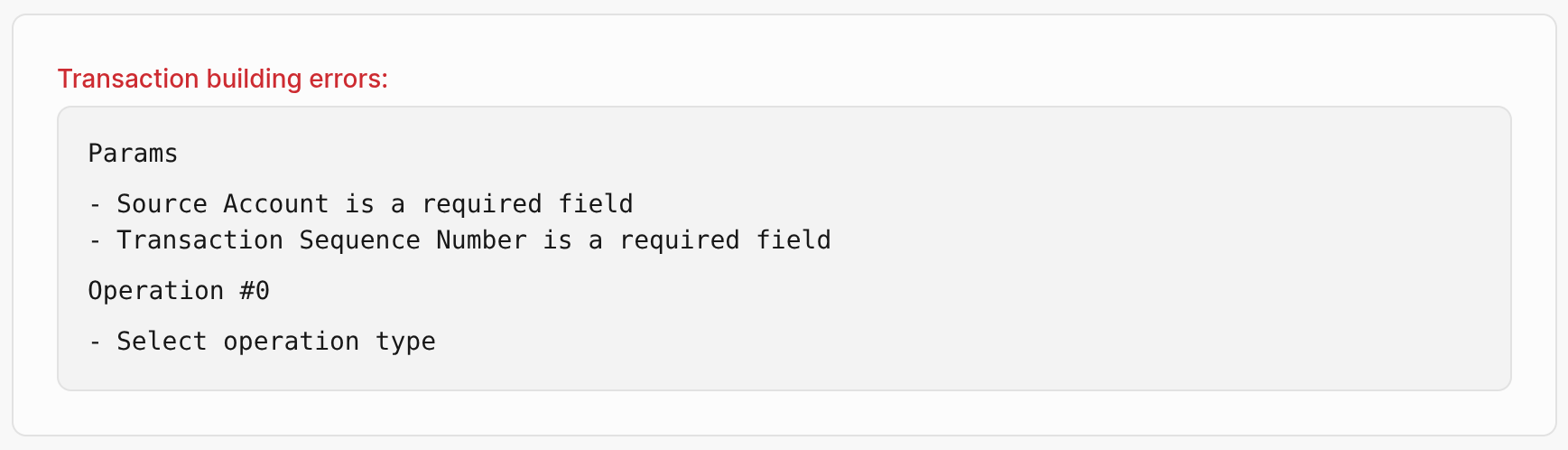 Lab: Transaction validation error